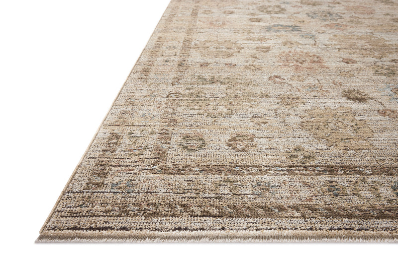 Loloi Priscilla Ivory / Multi 18" x 18" Sample Rug Ivory sample Power-Loomed Polyester