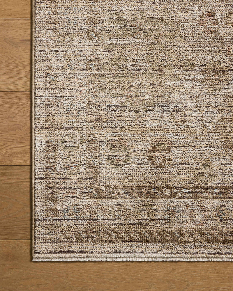 Loloi Priscilla Ivory / Multi 18" x 18" Sample Rug Ivory sample Power-Loomed Polyester
