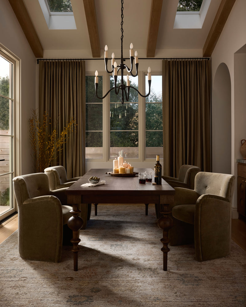 Loloi Priscilla Ivory / Multi 18" x 18" Sample Rug Ivory sample Power-Loomed Polyester