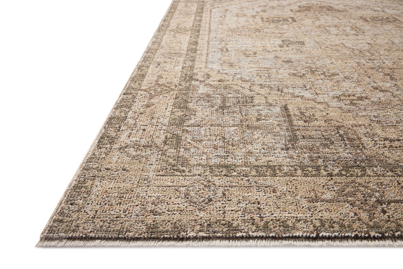Loloi Priscilla Beige / Earth 18" x 18" Sample Rug Beige sample Power-Loomed Polyester