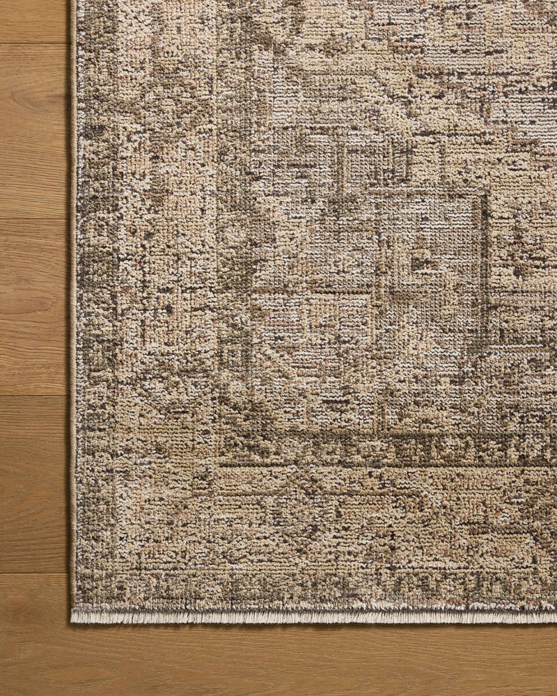 Loloi Priscilla Beige / Earth 18" x 18" Sample Rug Beige sample Power-Loomed Polyester