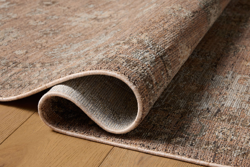 Loloi Priscilla Blush / Multi 18" x 18" Sample Rug Red sample Power-Loomed Polyester