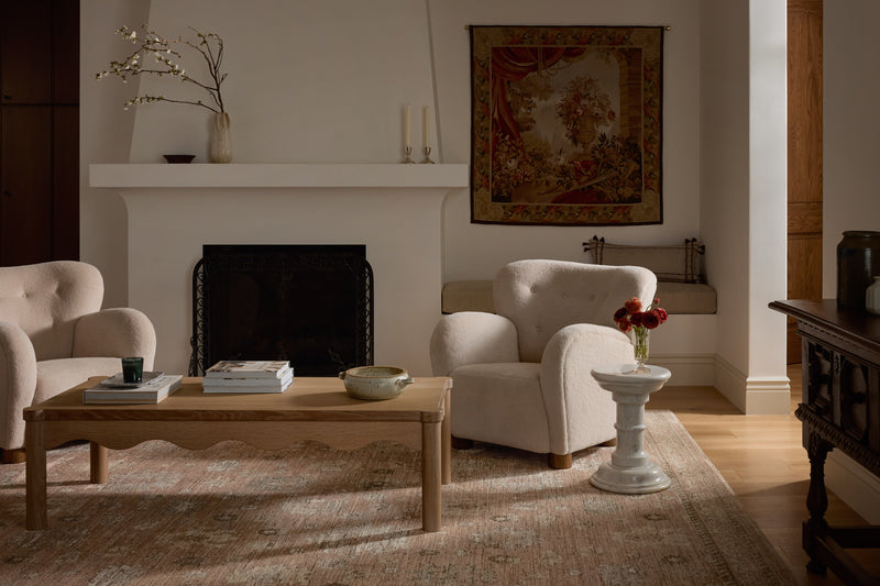 Loloi Priscilla Blush / Multi 18" x 18" Sample Rug Red sample Power-Loomed Polyester