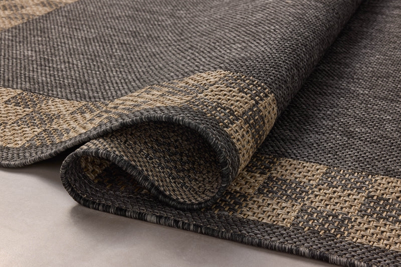 Chris Loves Julia x Loloi Providence Charcoal / Natural 9'-2" x 13' Area Rug Gray XLarge Power-Loomed Polypropylene