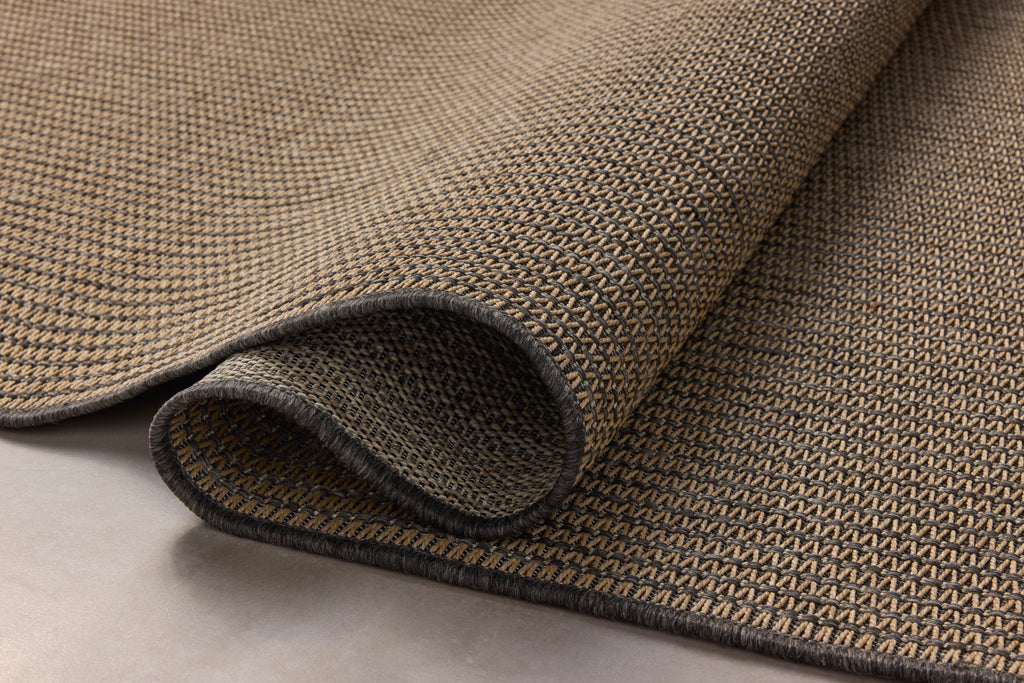 Chris Loves Julia x Loloi Providence Wheat / Charcoal 9'-2" x 13' Area Rug Beige XLarge Power-Loomed Polypropylene
