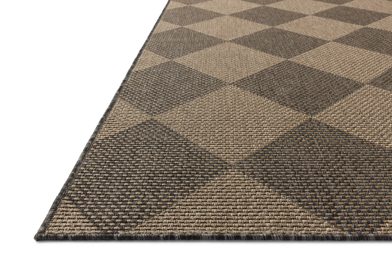 Chris Loves Julia x Loloi Providence Graphite / Sand 9'-2" x 13' Area Rug Gray XLarge Power-Loomed Polypropylene