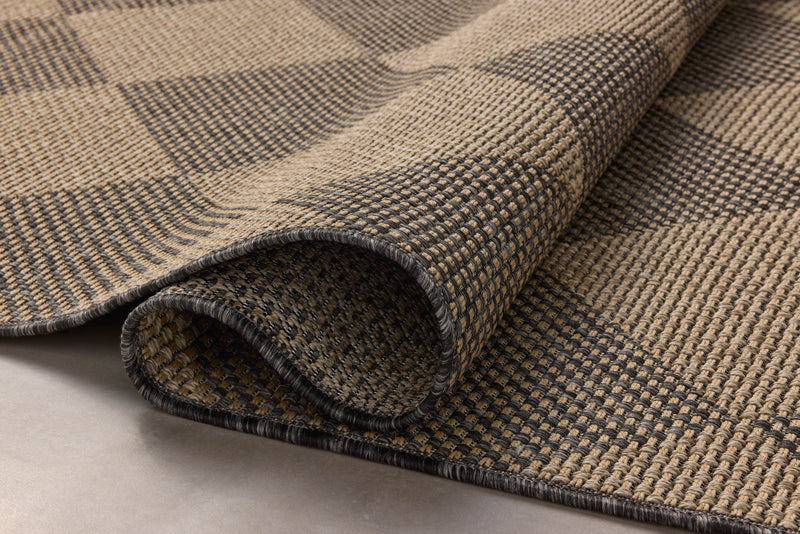 Chris Loves Julia x Loloi Providence Graphite / Sand 9'-2" x 13' Area Rug Gray XLarge Power-Loomed Polypropylene