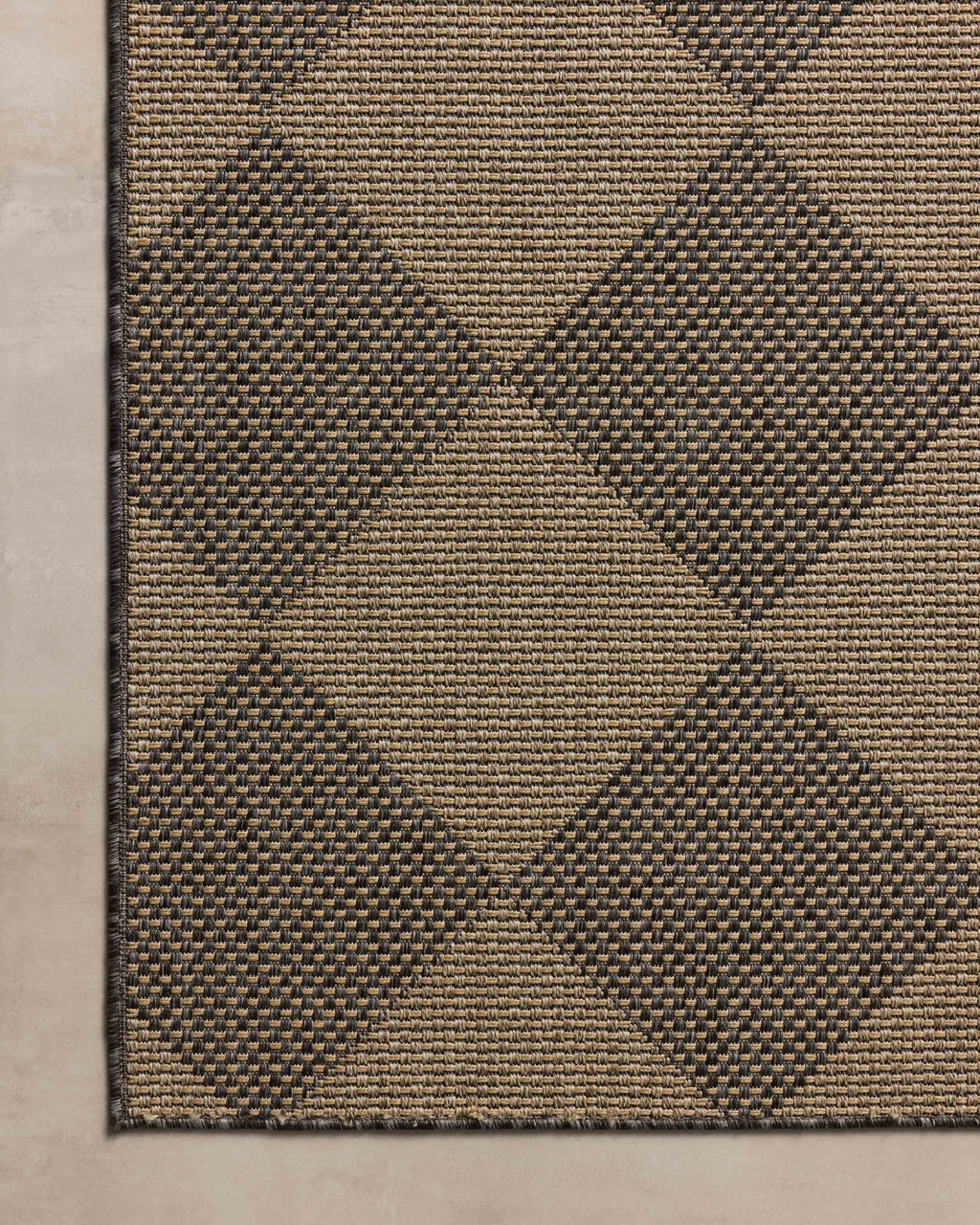 Chris Loves Julia x Loloi Providence Graphite / Sand 9'-2" x 13' Area Rug Gray XLarge Power-Loomed Polypropylene
