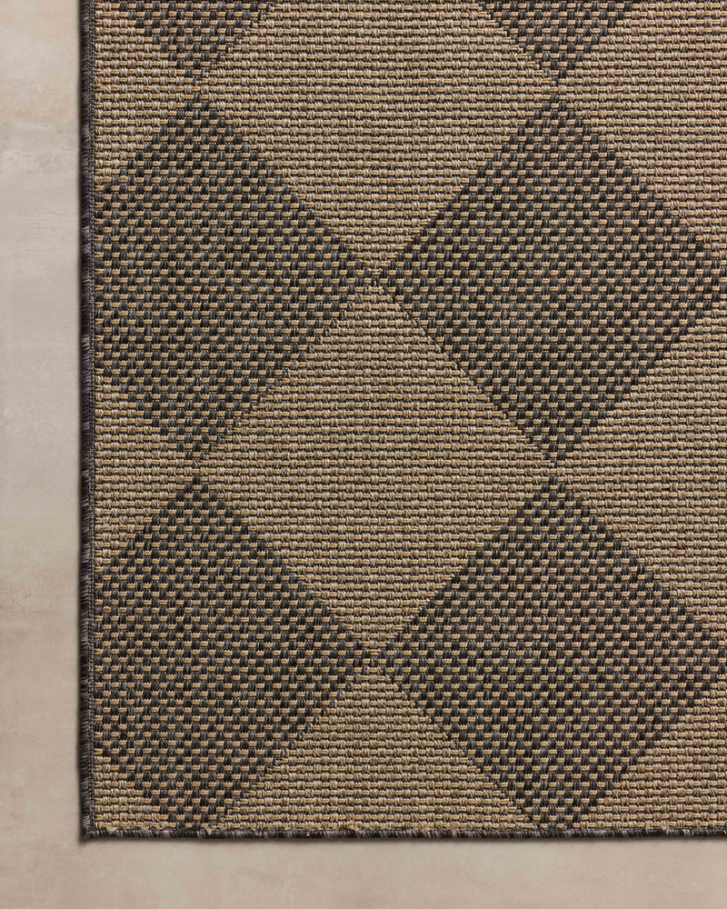 Chris Loves Julia x Loloi Providence Graphite / Sand 9'-2" x 13' Area Rug Gray XLarge Power-Loomed Polypropylene