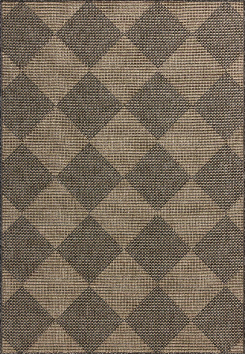Chris Loves Julia x Loloi Providence Graphite / Sand 9'-2" x 13' Area Rug Gray XLarge Power-Loomed Polypropylene