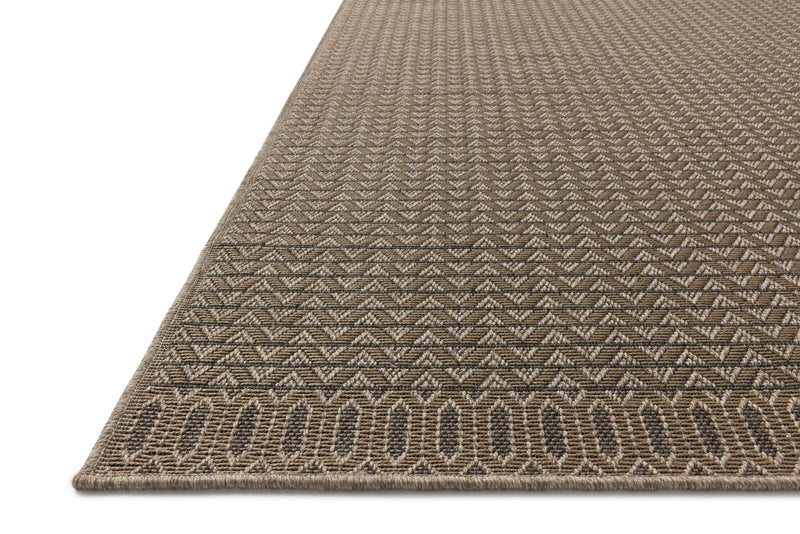 Chris Loves Julia x Loloi Providence Natural / Graphite 7'-6" x 10' Area Rug Beige Medium-Large Power-Loomed Polypropylene