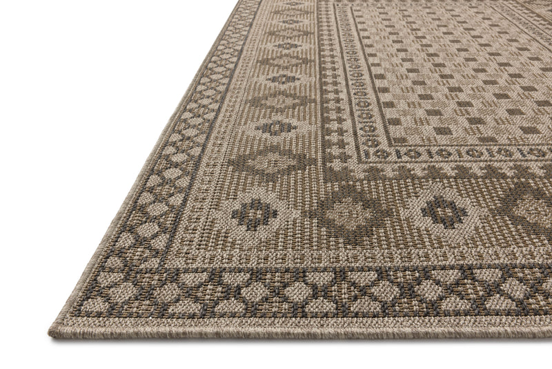 Chris Loves Julia x Loloi Providence Dove / Charcoal 9'-2" x 13' Area Rug Brown XLarge Power-Loomed Polypropylene