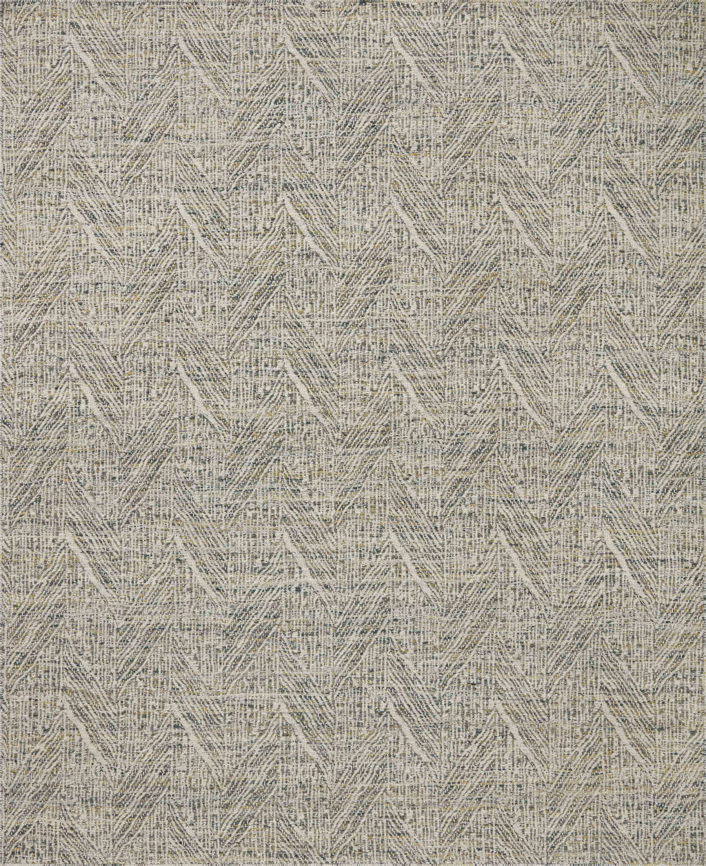 Loloi Raven Moss / Ivory 2'-3" x 3'-9" Accent Rug Green Accent Hand-Woven Wool/Polyester/Cotton