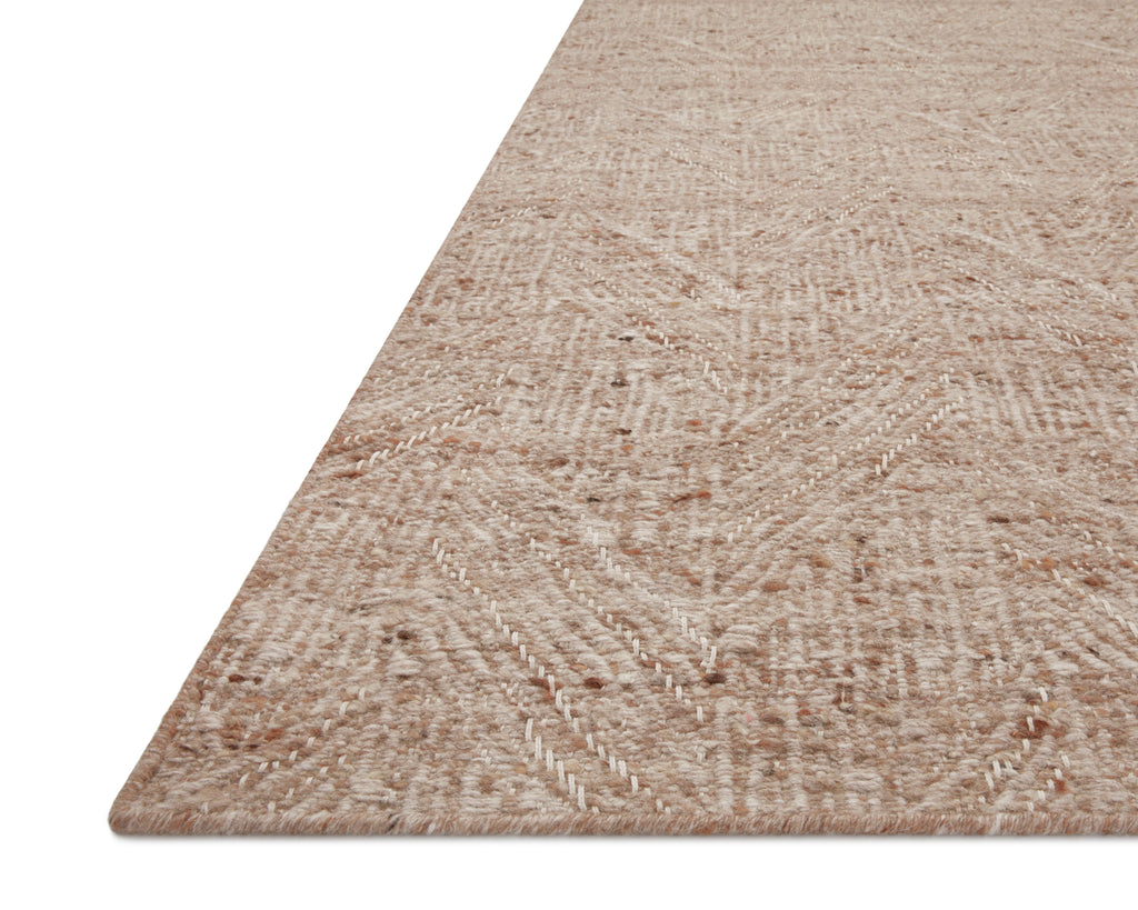 Loloi Raven Oatmeal / Natural 2'-3" x 3'-9" Accent Rug Beige Accent Hand-Woven Wool/Polyester/Cotton