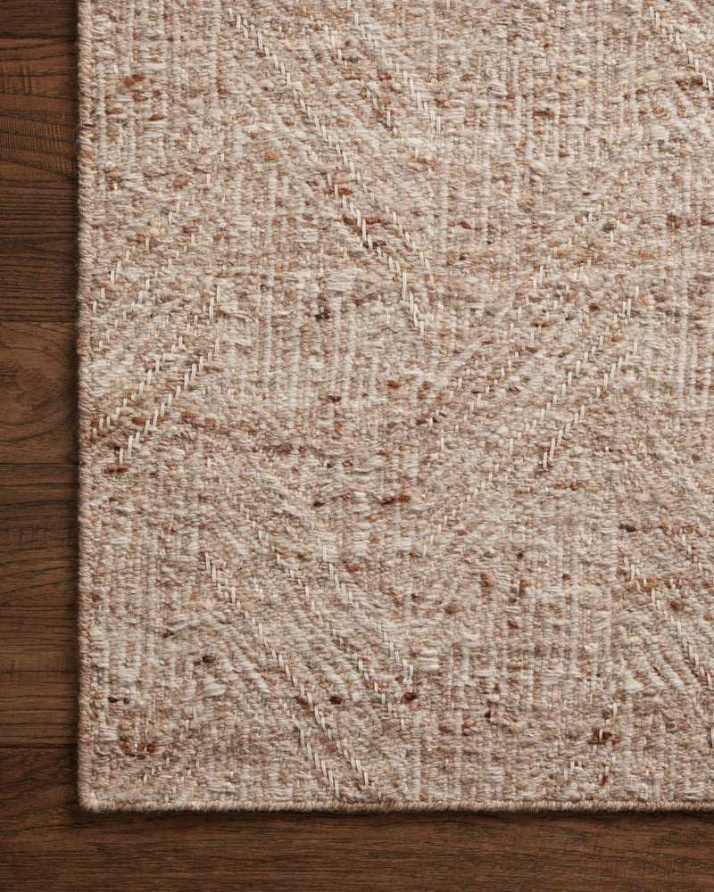 Loloi Raven Oatmeal / Natural 2'-3" x 3'-9" Accent Rug Beige Accent Hand-Woven Wool/Polyester/Cotton