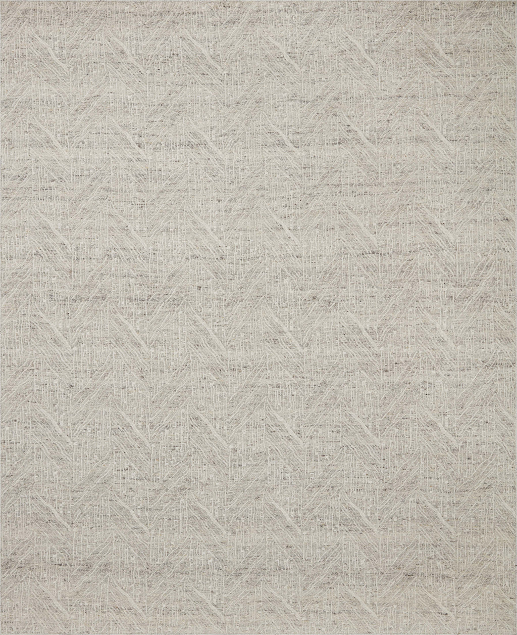 Loloi Raven Silver / Ivory 2'-3" x 3'-9" Accent Rug Gray Accent Hand-Woven Wool/Polyester/Cotton