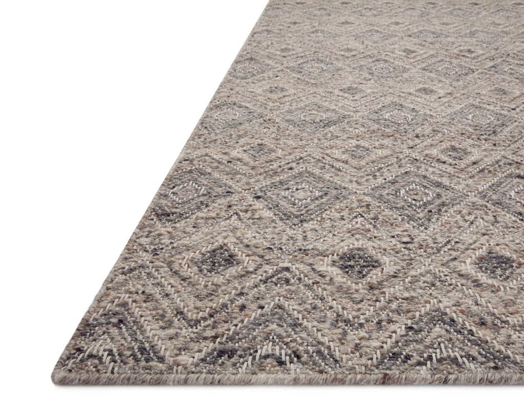 Loloi Raven Taupe / Grey 2'-3" x 3'-9" Accent Rug Beige Accent Hand-Woven Wool/Polyester/Cotton