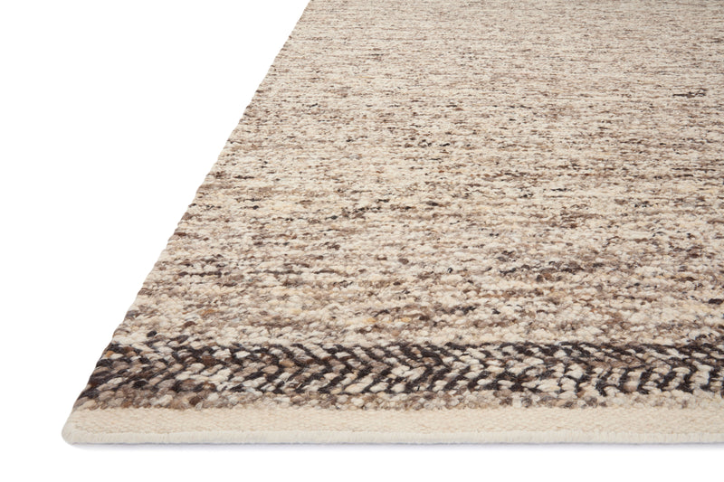 Loloi Reyla Granite / Mocha 2'-0" x 3'-0" Accent Rug Gray Accent Hand-Woven Wool/Cotton