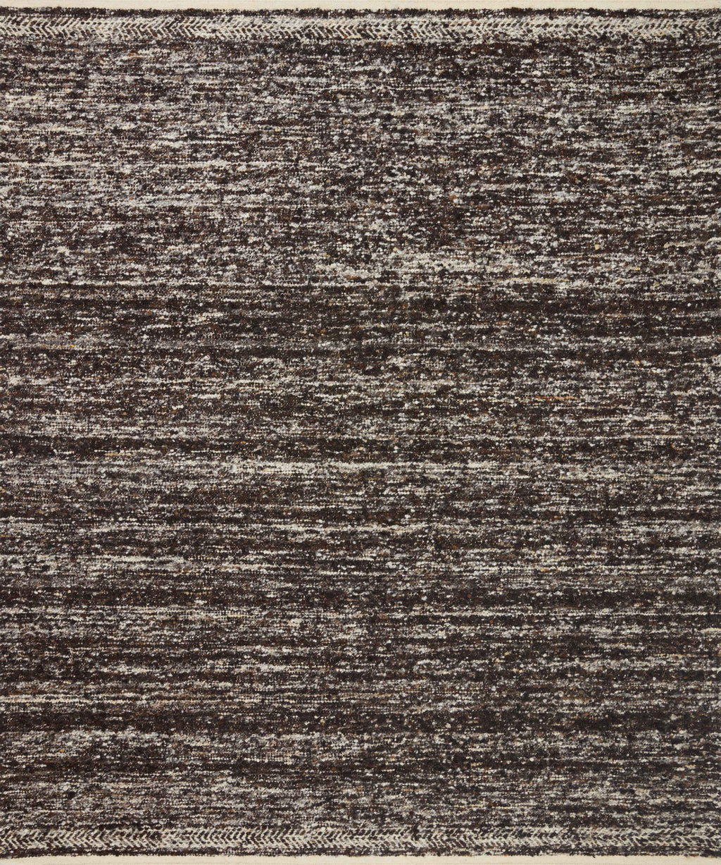 Loloi Reyla Mocha / Ivory 2'-0" x 3'-0" Accent Rug Brown Accent Hand-Woven Wool/Cotton