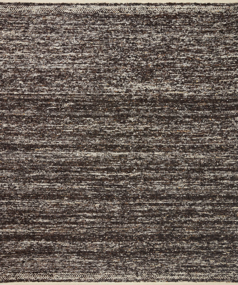 Loloi Reyla Mocha / Ivory 2'-0" x 3'-0" Accent Rug Brown Accent Hand-Woven Wool/Cotton