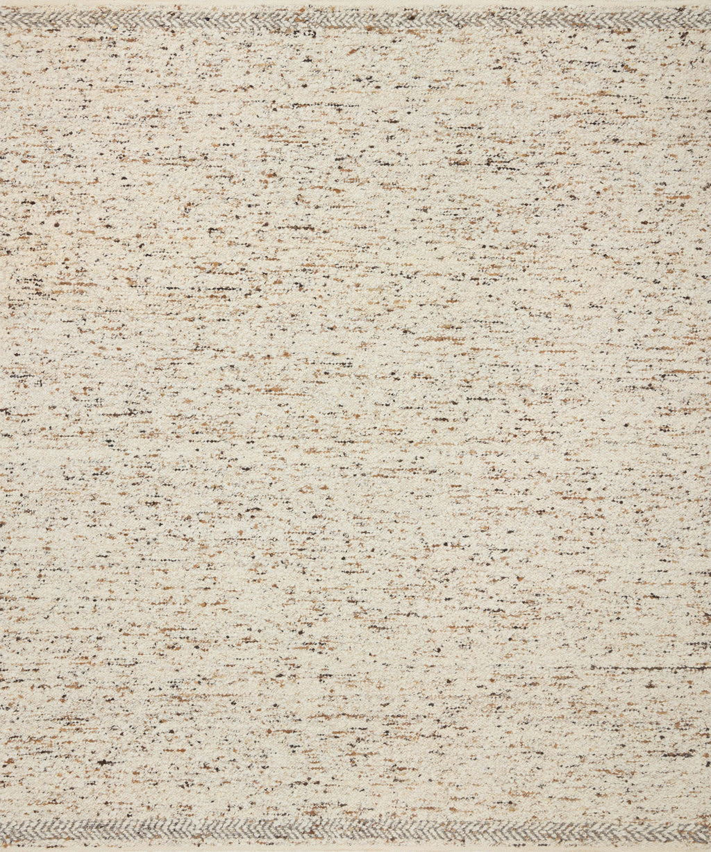 Loloi Reyla Pebble / Stone 2'-0" x 3'-0" Accent Rug Beige Accent Hand-Woven Wool/Cotton