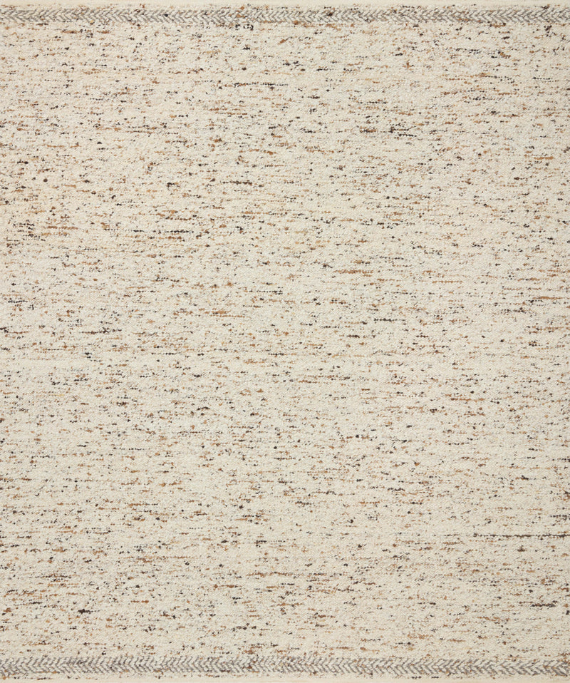 Loloi Reyla Pebble / Stone 2'-0" x 3'-0" Accent Rug Beige Accent Hand-Woven Wool/Cotton