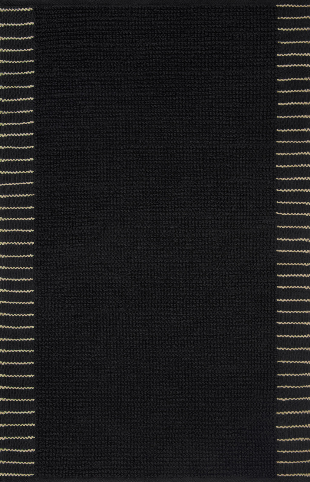 Magnolia Home by Joanna Gaines x Loloi Sadie Rug in Black Black Accent Hand-Woven Polyester