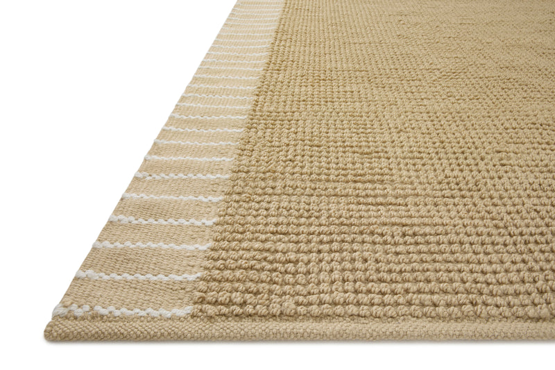 Magnolia Home by Joanna Gaines x Loloi Sadie Rug in Sand Beige Accent Hand-Woven Polyester