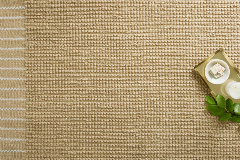 Magnolia Home by Joanna Gaines x Loloi Sadie Rug in Sand Beige Accent Hand-Woven Polyester