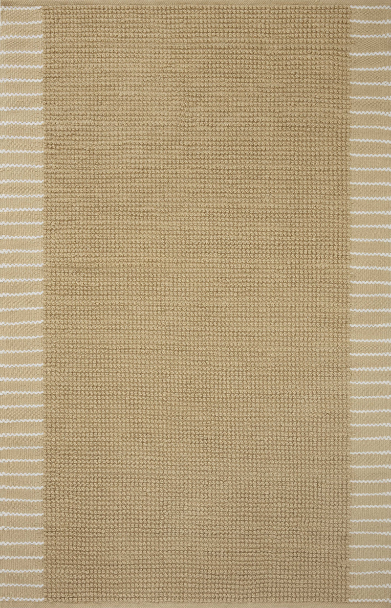 Magnolia Home by Joanna Gaines x Loloi Sadie Rug in Sand Beige Accent Hand-Woven Polyester