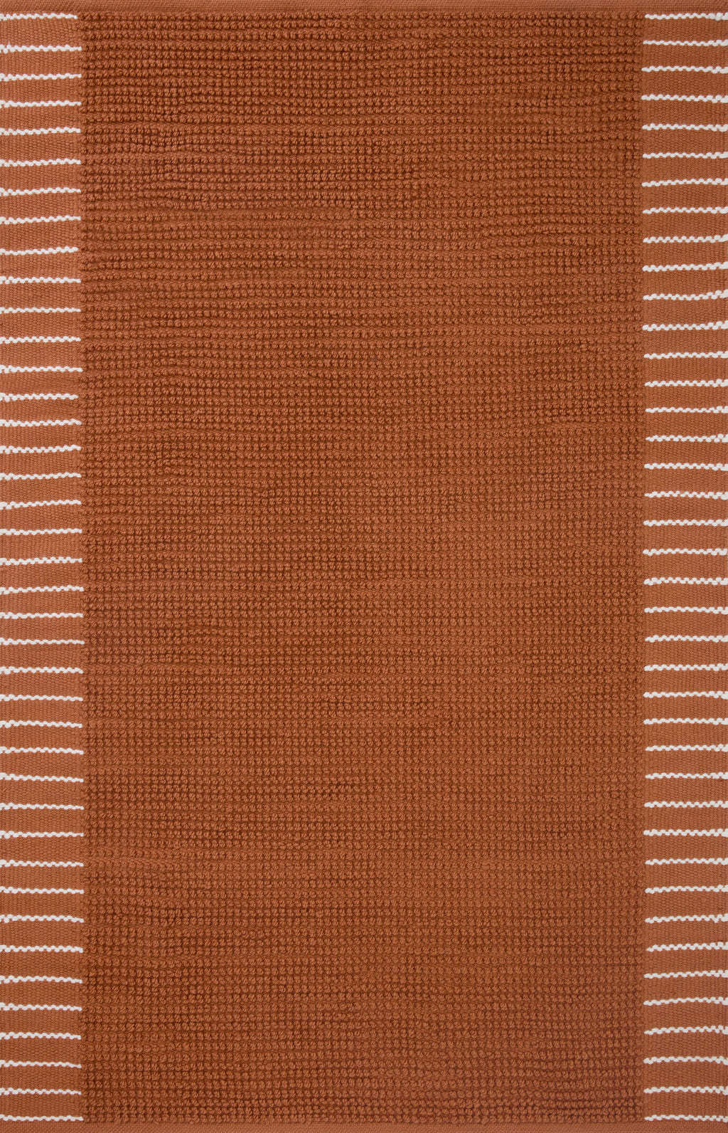 Magnolia Home by Joanna Gaines x Loloi Sadie Rug in Terracotta Orange Accent Hand-Woven Polyester