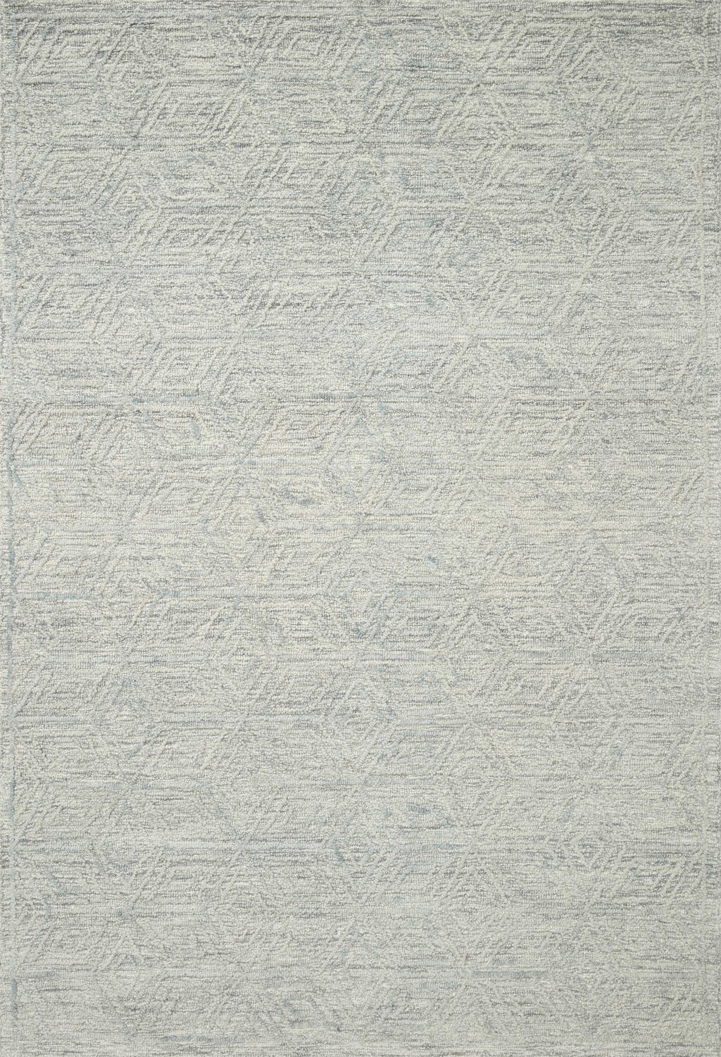 Magnolia Home by Joanna Gaines x Loloi Sarah Rug in Sky Blue Accent Hand-Tufted Wool