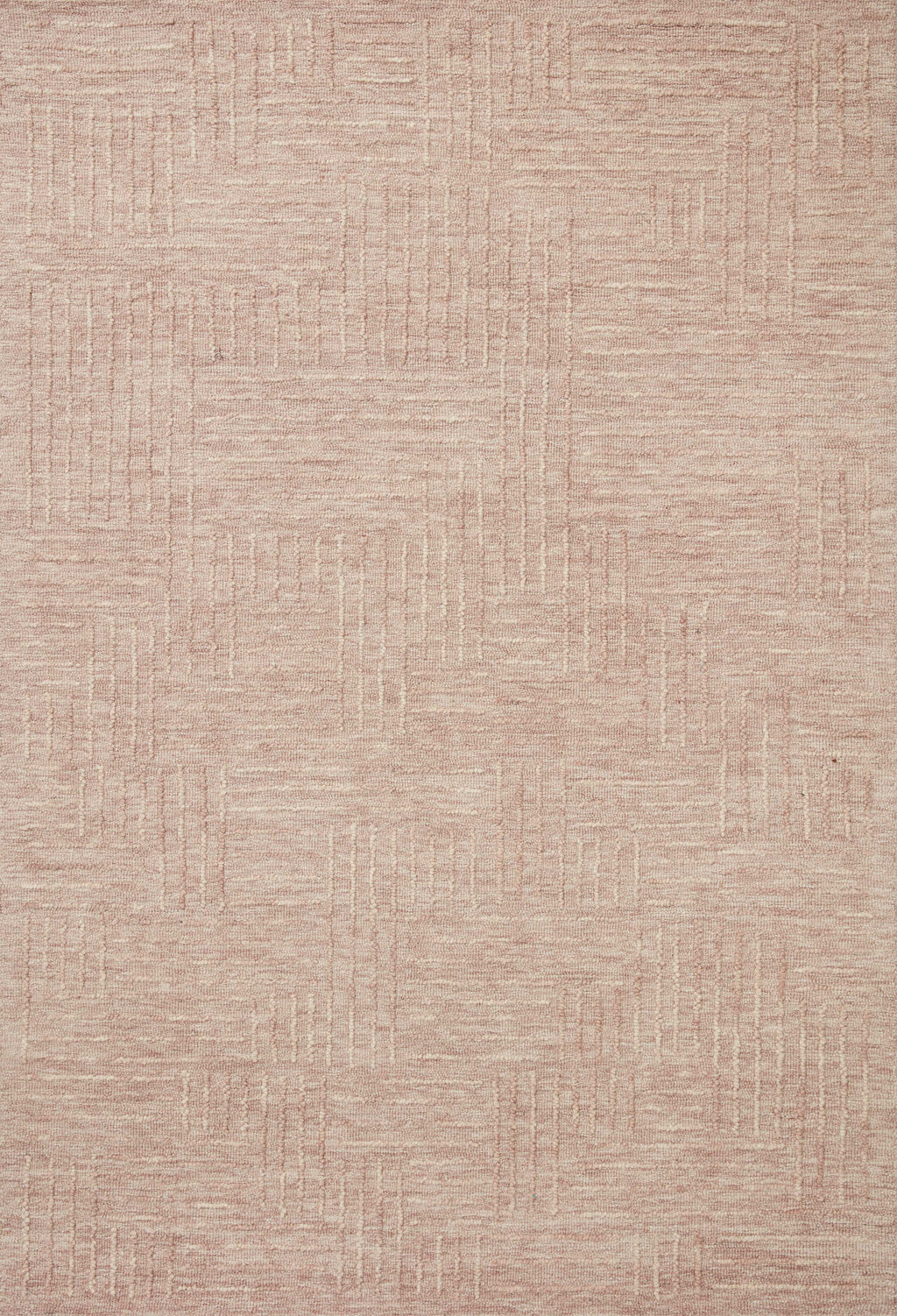 Magnolia Home by Joanna Gaines x Loloi Sarah Rug in Blush Red Accent Hand-Tufted Wool