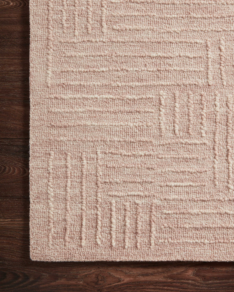 Magnolia Home by Joanna Gaines x Loloi Sarah Rug in Blush Red Accent Hand-Tufted Wool