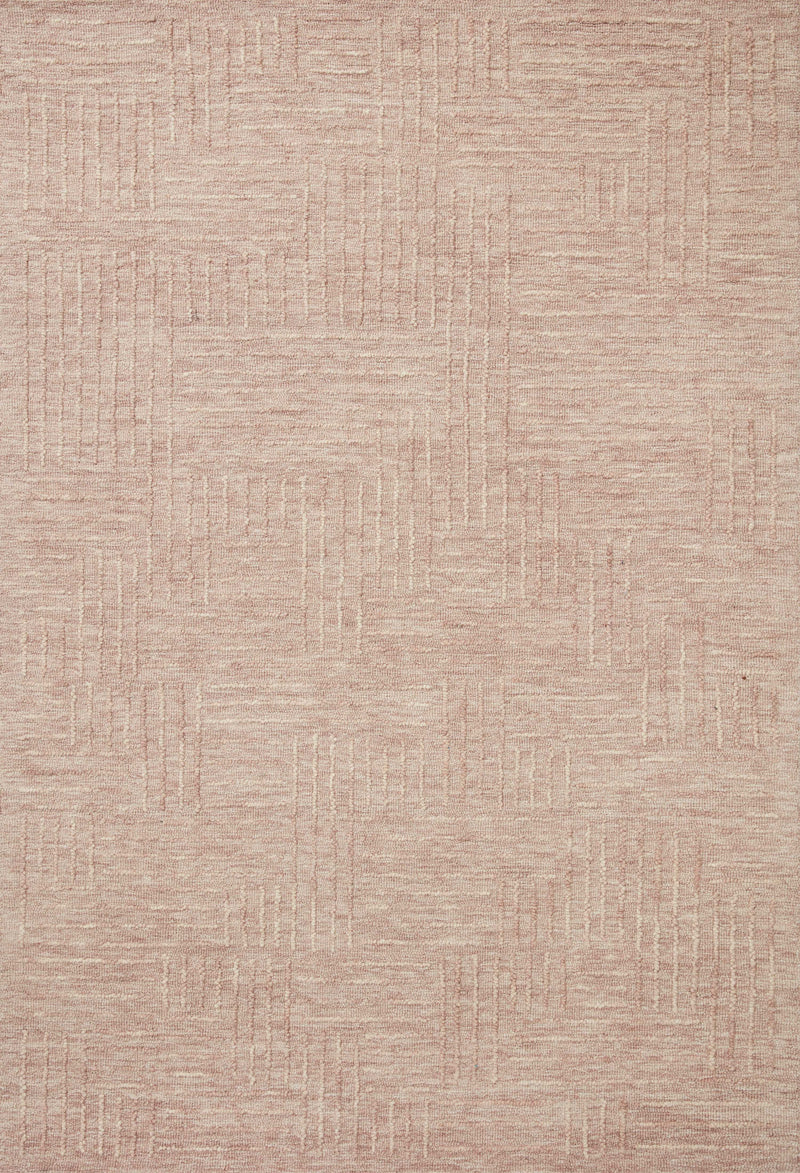 Magnolia Home by Joanna Gaines x Loloi Sarah Rug in Blush Red Accent Hand-Tufted Wool