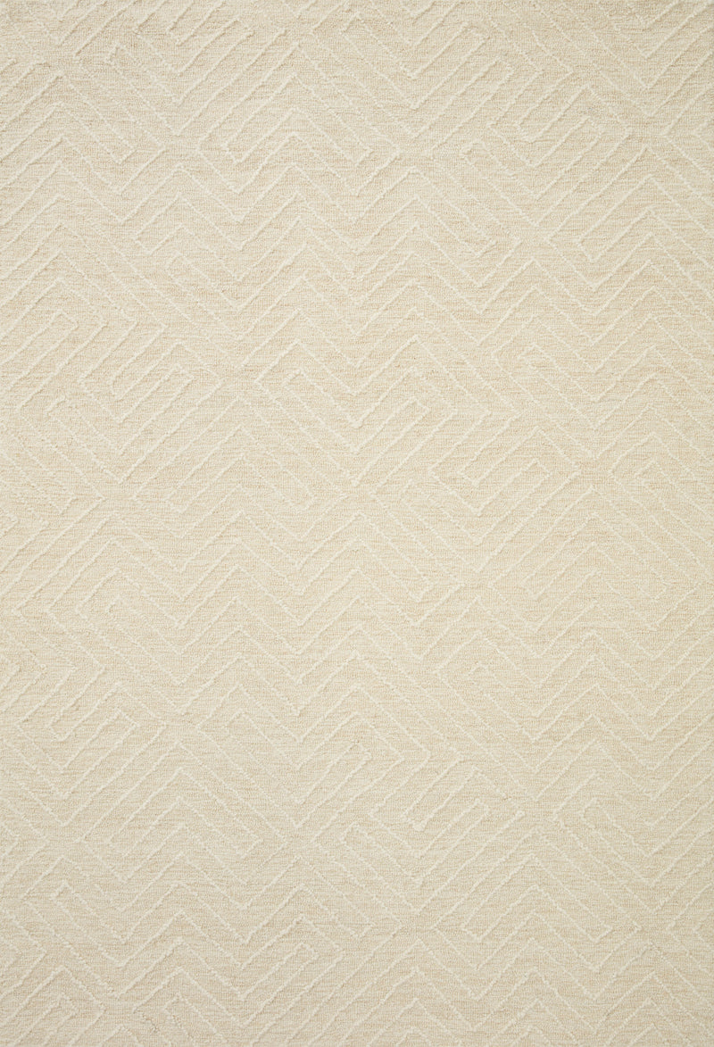 Magnolia Home by Joanna Gaines x Loloi Sarah Rug in Ivory Ivory Accent Hand-Tufted Wool