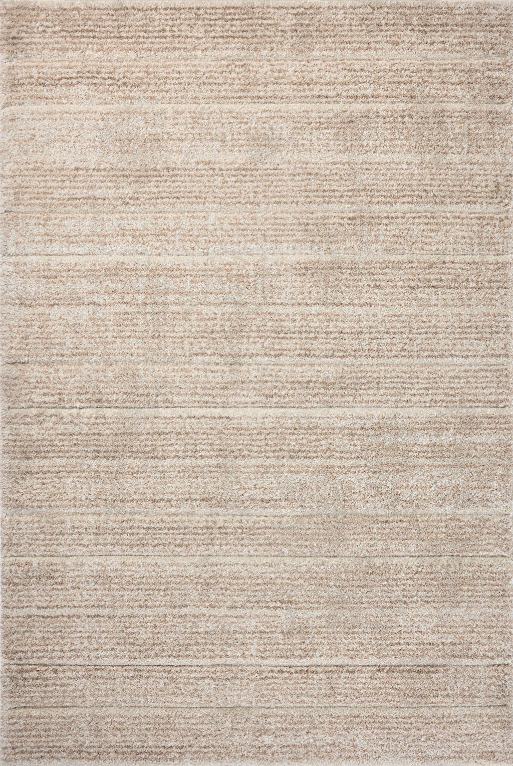Loloi Silas Oatmeal / Clay 2'-7" x 4' Accent Rug Beige Accent Power-Loomed Polypropylene