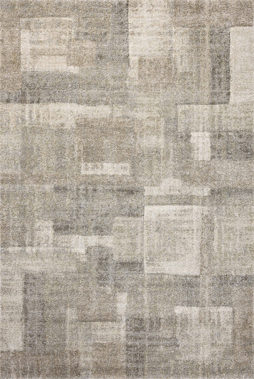 Loloi Silas Natural / Pebble 2'-7" x 4' Accent Rug Beige Accent Power-Loomed Polypropylene