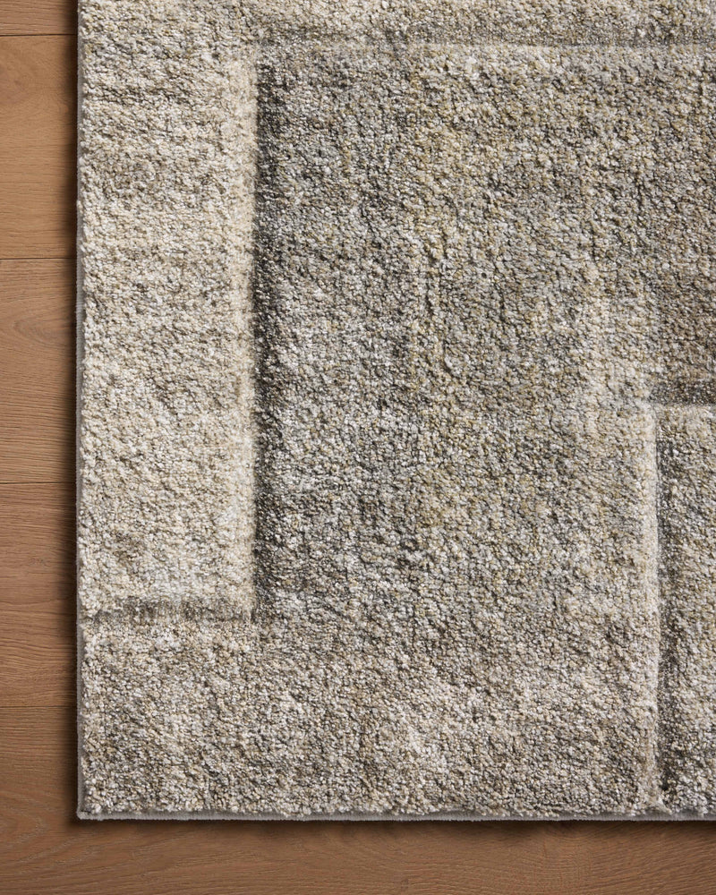 Loloi Silas Natural / Pebble 2'-7" x 4' Accent Rug Beige Accent Power-Loomed Polypropylene