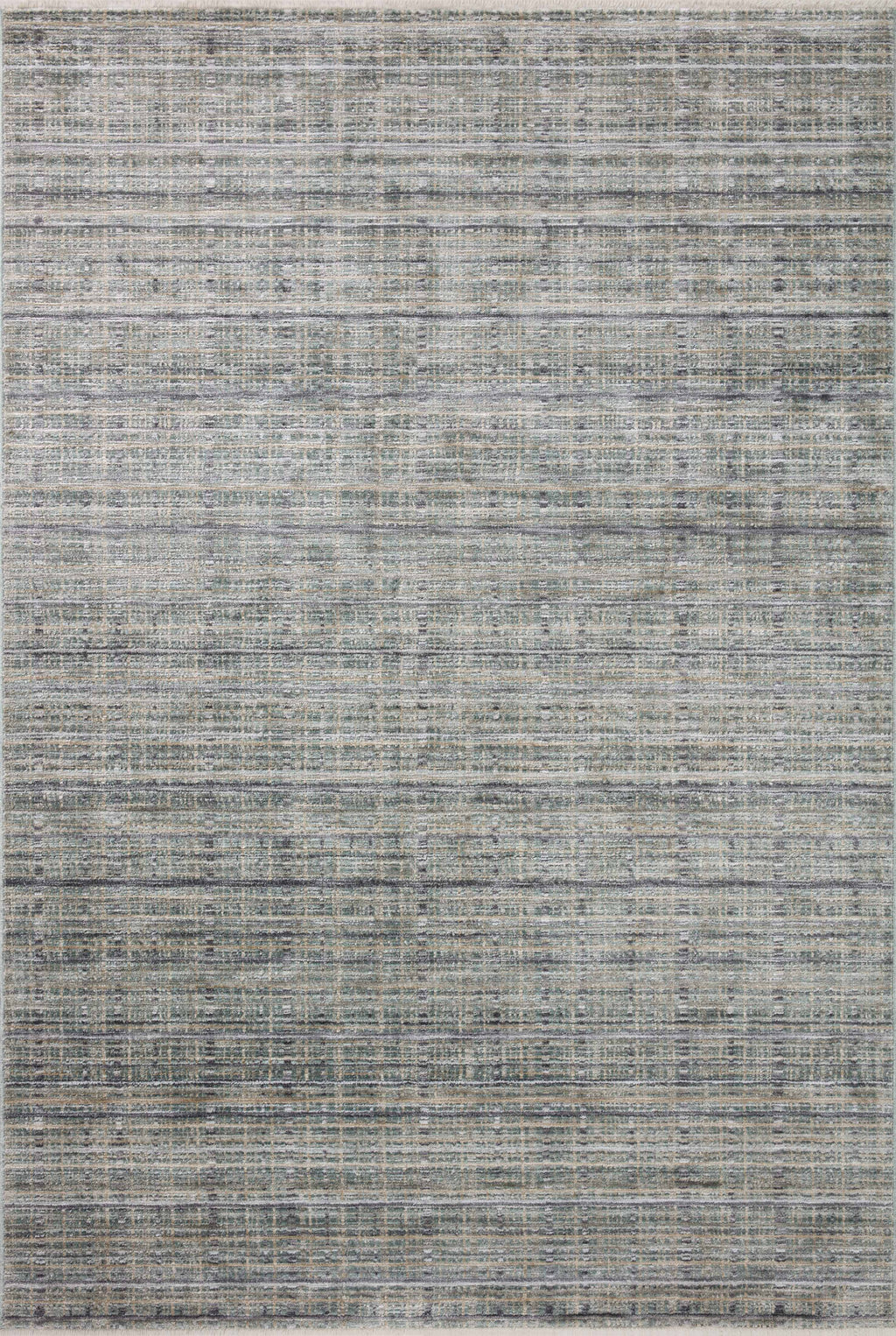 Loloi Soho Jade / Stone 2'-3" x 3'-10" Accent Rug Green Accent Power-Loomed Polyester