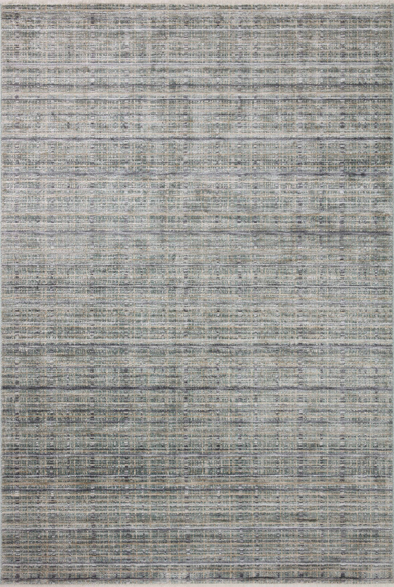 Loloi Soho Jade / Stone 2'-3" x 3'-10" Accent Rug Green Accent Power-Loomed Polyester