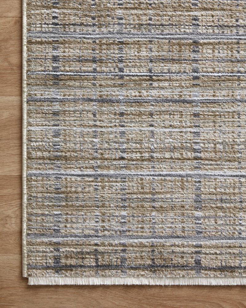 Loloi Soho Pebble / Charcoal 2'-3" x 3'-10" Accent Rug Beige Accent Power-Loomed Polyester