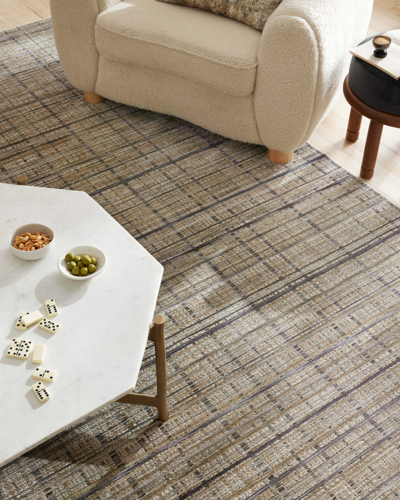 Loloi Soho Pebble / Charcoal 2'-3" x 3'-10" Accent Rug Beige Accent Power-Loomed Polyester
