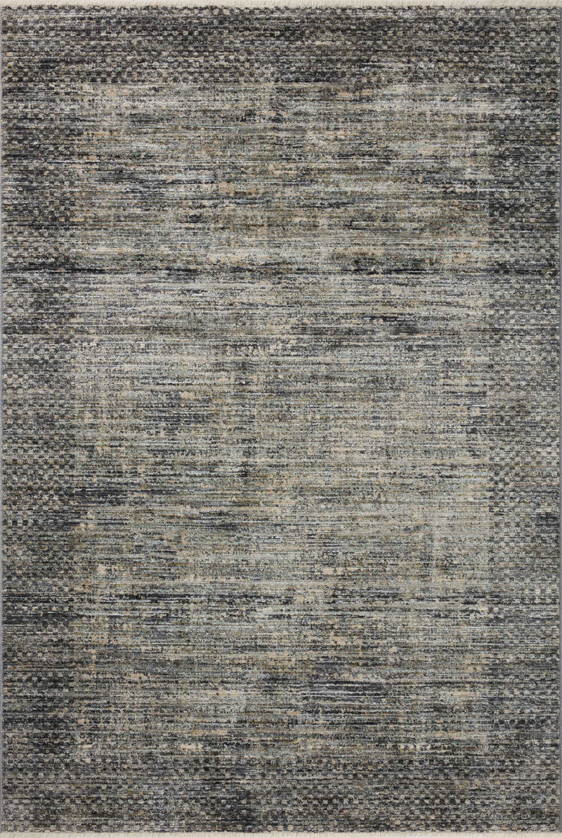 Loloi Soho Multi / Slate 2'-3" x 3'-10" Accent Rug Multi Accent Power-Loomed Polyester