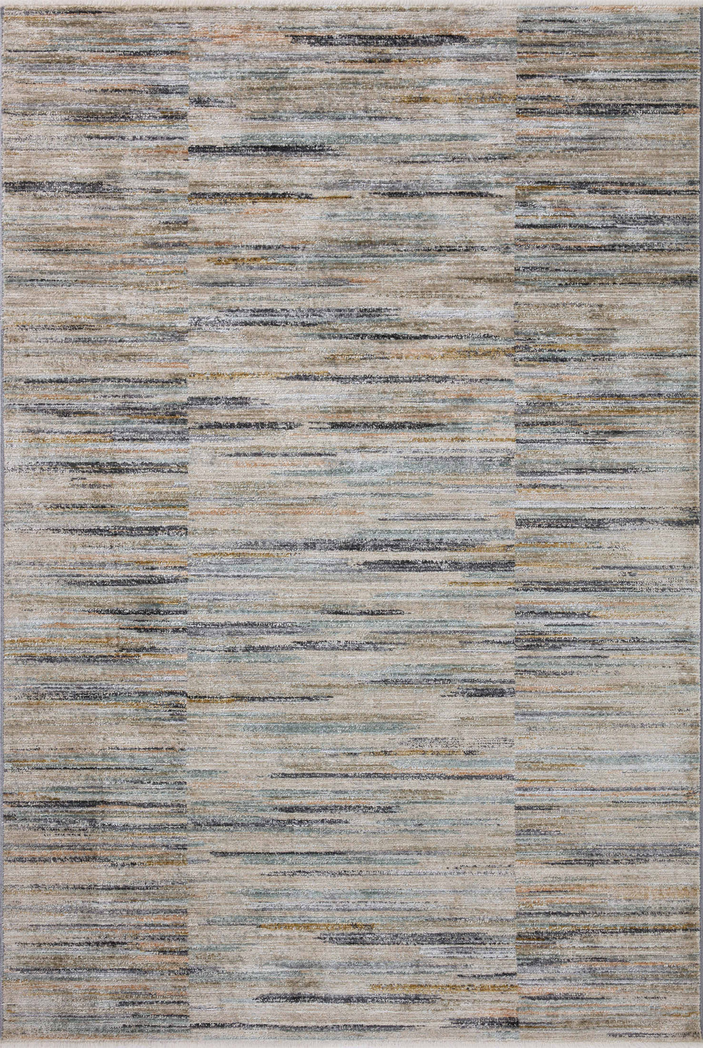 Loloi Soho Multi / Dove 2'-3" x 3'-10" Accent Rug Multi Accent Power-Loomed Polyester