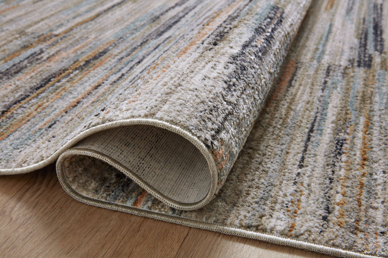 Loloi Soho Multi / Dove 2'-3" x 3'-10" Accent Rug Multi Accent Power-Loomed Polyester