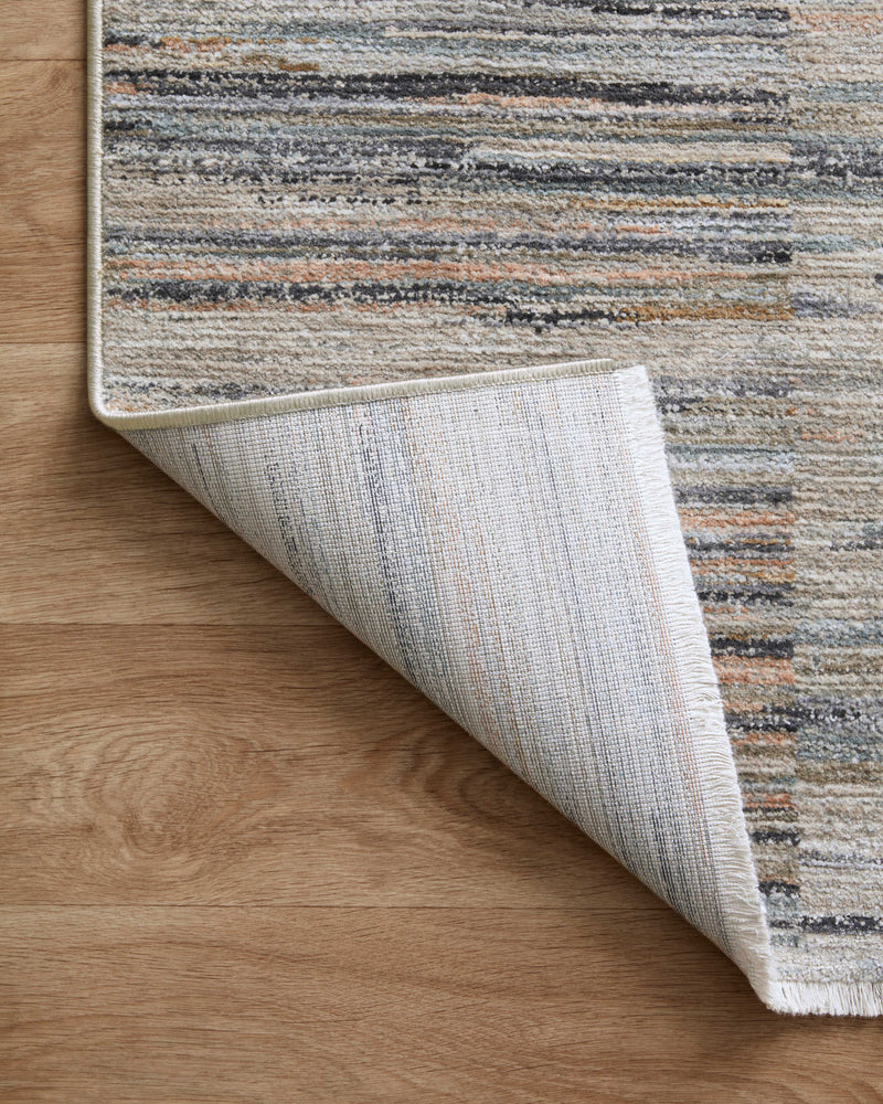 Loloi Soho Multi / Dove 2'-3" x 3'-10" Accent Rug Multi Accent Power-Loomed Polyester