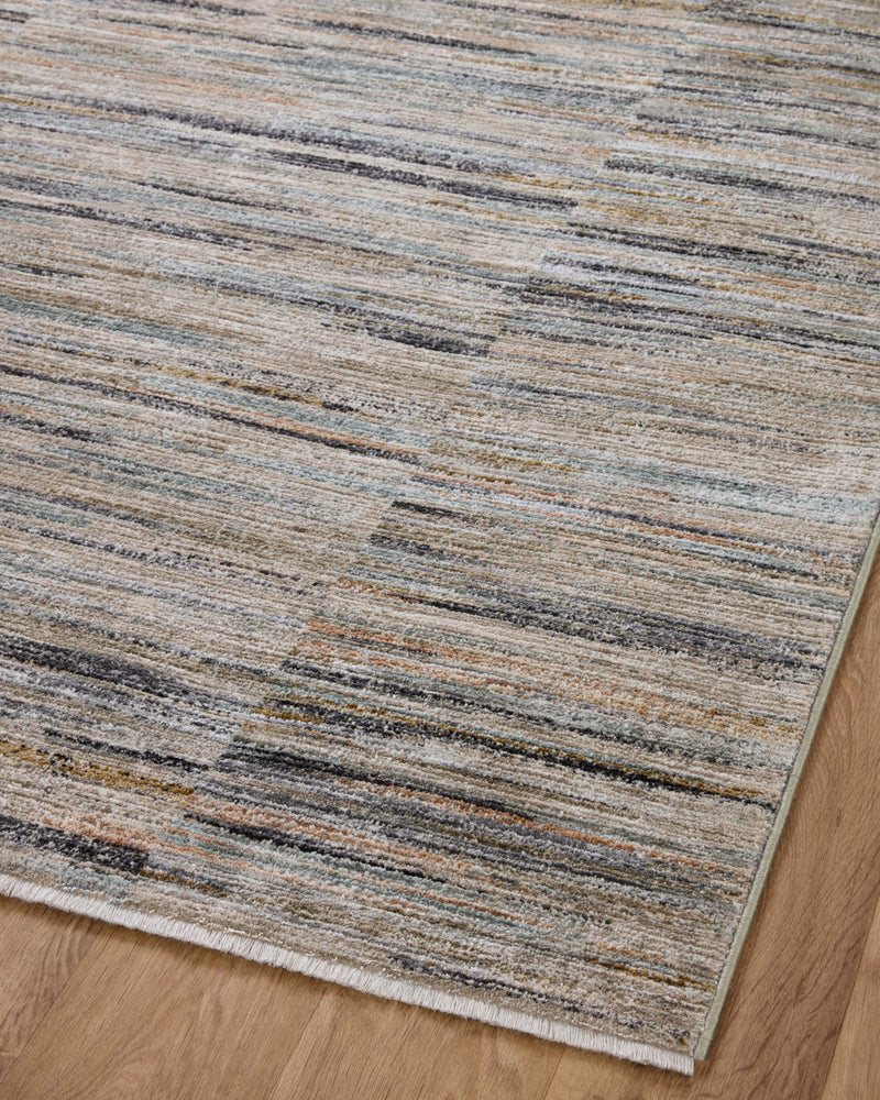 Loloi Soho Multi / Dove 2'-3" x 3'-10" Accent Rug Multi Accent Power-Loomed Polyester