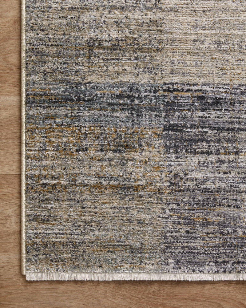 Loloi Soho Grey / Gold 2'-3" x 3'-10" Accent Rug Gray Accent Power-Loomed Polyester