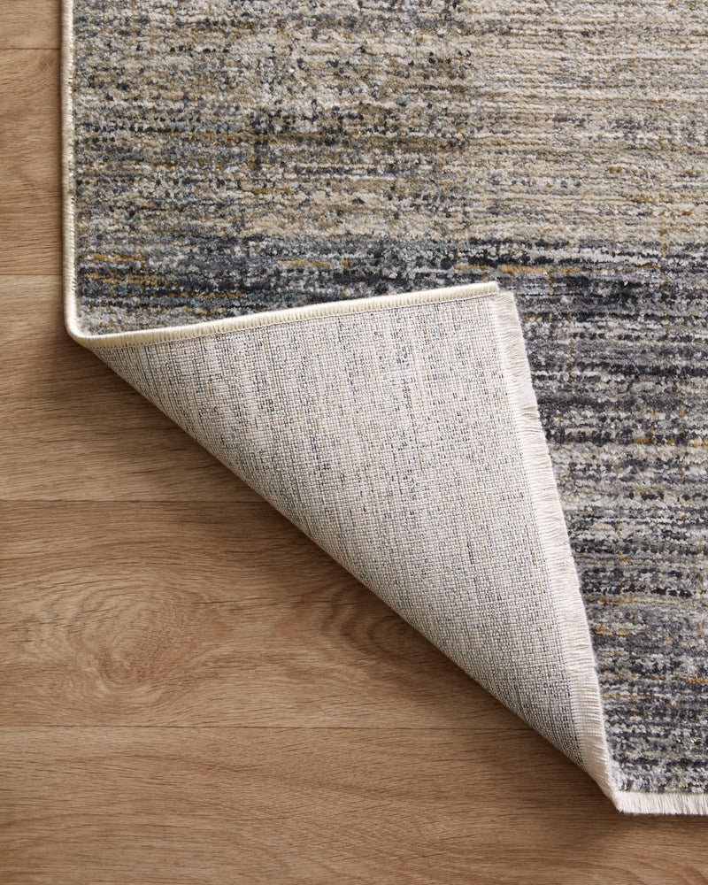 Loloi Soho Grey / Gold 2'-3" x 3'-10" Accent Rug Gray Accent Power-Loomed Polyester